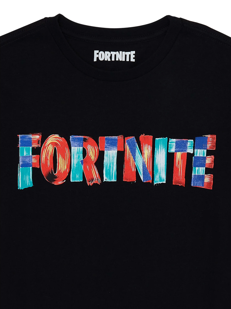 Fortnite Boys Logo Crew Neck Short Sleeve Graphic T Shirt