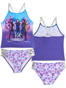Disney Descendants Girls' 2 Piece Tankini Swimsuit Set, Sizes 4-14/16