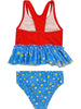 DC Comics Little Girls' Wonder Woman 2 Piece Tankini Swimsuit, Baby Girls' 12M, 18M, 24M