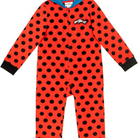 Miraculous Girls' 1-Piece Zip-Up Costume Coverall Pajama, Sizes 6/6x, 7/8