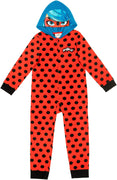 Miraculous Girls' 1-Piece Zip-Up Costume Coverall Pajama, Sizes 6/6x, 7/8