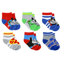 Thomas & Friends Baby Boys' 6 Pack Socks, 6-12 Months