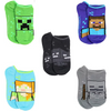 Minecraft Little Boys' 5 Pack Socks, Size 4-6 (Shoe Sizes 7-10)