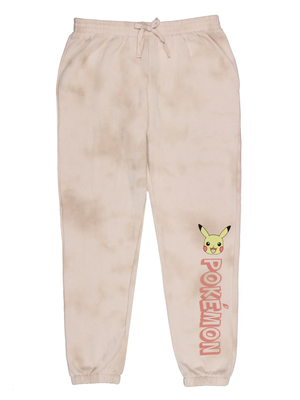 Pokemon Girls' Pikachu Fleece Sweatpants, Girls' Sizes XXS-L