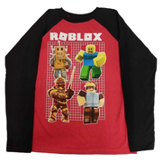 Roblox Big Boys' Long Sleeve Raglan T-Shirt, Sizes S-XL