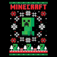 Minecraft Boys' Holiday Creeper Graphic T-Shirt, Sizes XS-L