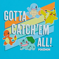 Jumping Beans Boys Pikachu Pokemon T-Shirt – Gotta Catch 'Em All! – Orange Crew Neck – Sizes 4,5,6