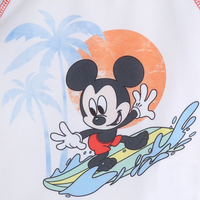 Disney Baby Boys' Mickey Mouse 2 Piece Rash Guard and Swim Trunks Set, Sizes 0/3M-12M