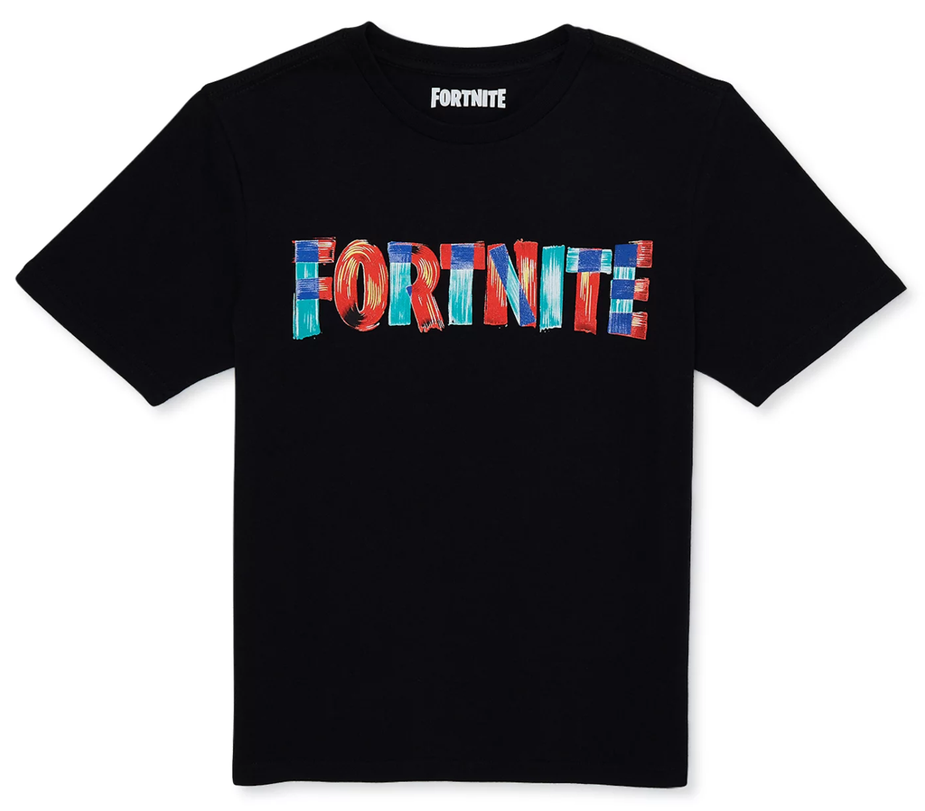 Fortnite Big Boys Color Logo Short Sleeve T-Shirt, Sizes 8-18