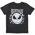 Disney Boys' Nightmare Before Christmas Jack  Bat Face T-Shirt, Boys XS(4/5)-XL(14/16)