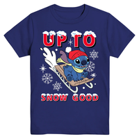 Disney Lilo and Stitch, Boys Stitch Up to Snow Good T-Shirt, Sizes XS(4/5)-XXL(18)