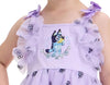 Bluey Toddler Girls Bluey Blooms Embroidered Tulle Dress, 2T-3T
