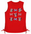 Disney Girls' Minnie Mouse Side-Tie Tank Top, Sizes XS-L