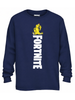 Fortnite Boys Peely Peace Banana Long Sleeve T-Shirt, Size M(8)
