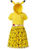 Pokemon Girls Pikachu Cosplay Dress, Sizes XS(4/5)-XL(14)