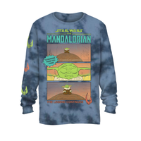 Star Wars The Mandalorian Grogu Baby Yoda 2-Pack Long Sleeve Boys' T-Shirts, XS-2XL