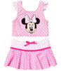 Disney Minnie Mouse Girls 5 Piece Rash Guard and Swimsuit Set, Size 10/12
