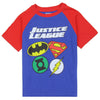 Justice League Boys 4-7 Hero Logos Raglan T-Shirt