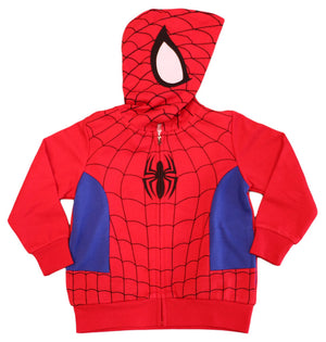 Spiderman Boys 2T-7 Costume Hoodie