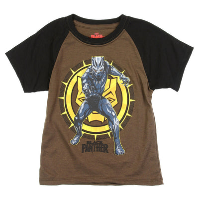 Black Panther Toddler Boys' Raglan T-Shirt, Boys 2T-4T