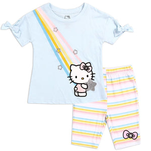 Hello Kitty Girls' T-Shirt and Bike Shorts Set (Little Girls)