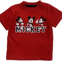 Disney Baby Boys' Mickey Mouse T-Shirt and Mesh Shorts Set, Boys 12M-24M