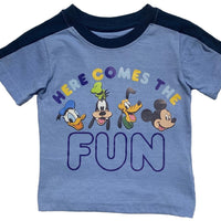 Disney Baby Boys' Mickey Mouse T-Shirt and Knit Shorts Set, Boys 12M-24M