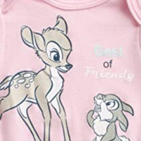 Disney Baby Girls' Bambi and Thumper 4 Piece Layette Set, Girls 0-9M