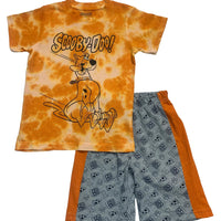 Scooby Doo Little Boys' Tie Dye T-Shirt and Knit Shorts Set, Boys 4-7