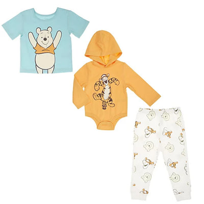Disney Baby Boys' Winnie the Pooh and Tigger 3 Piece Pants Set, Boys 12-24M