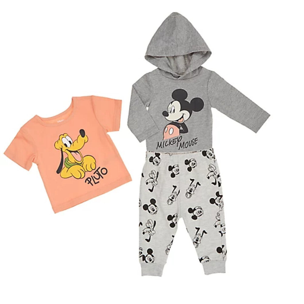 Buy minicult Disney Mickey Mouse Footed Pajama Pants for Baby Boys and  Girls(Pink c1)(Pack of 3)(0-3 Months) at Amazon.in