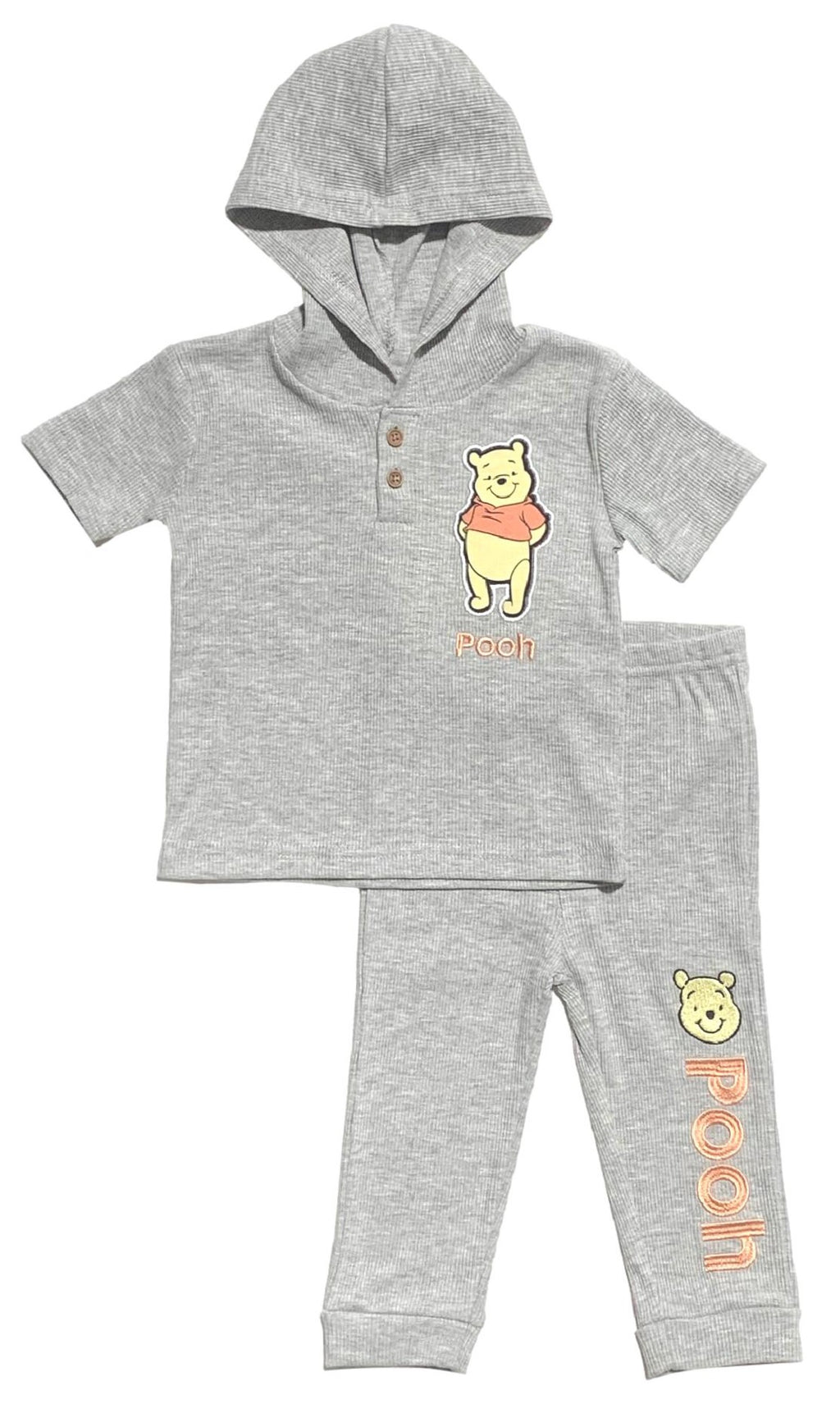 Disney Baby Boys' Winnie the Pooh Hooded Top and Pants Set, Boys 12-24M