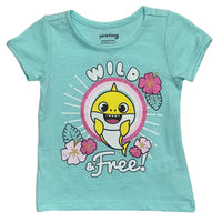 Baby Shark Toddler & Little Girls' Brooklyn T-Shirt, Girls 2T-4T