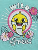 Baby Shark Toddler & Little Girls' Brooklyn T-Shirt, Girls 2T-4T