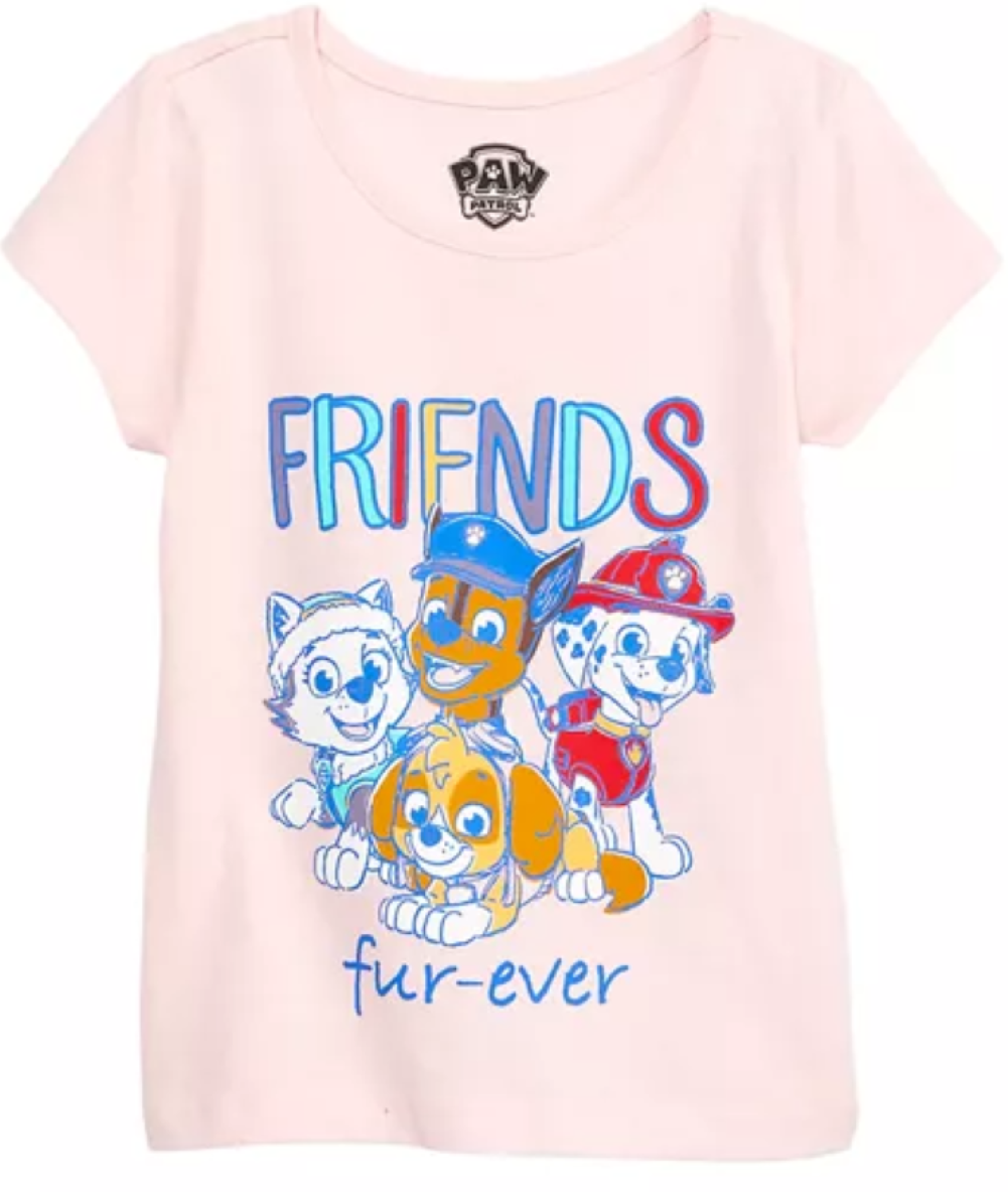 and Friends Girls\' LoCo Girls | T-Shirt, Patrol Everest, Paw Apparel Skye, 4-6 Little