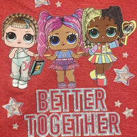 LOL Surprise Girls' Better Together T-Shirt, Girls 4-8