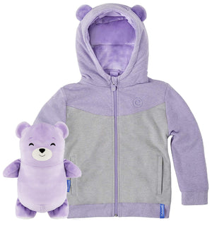 Cubcoats Toddler and Little Girls' Bori the Bear Transforming Hoodie and Soft Plushie, Sizes 2T-8