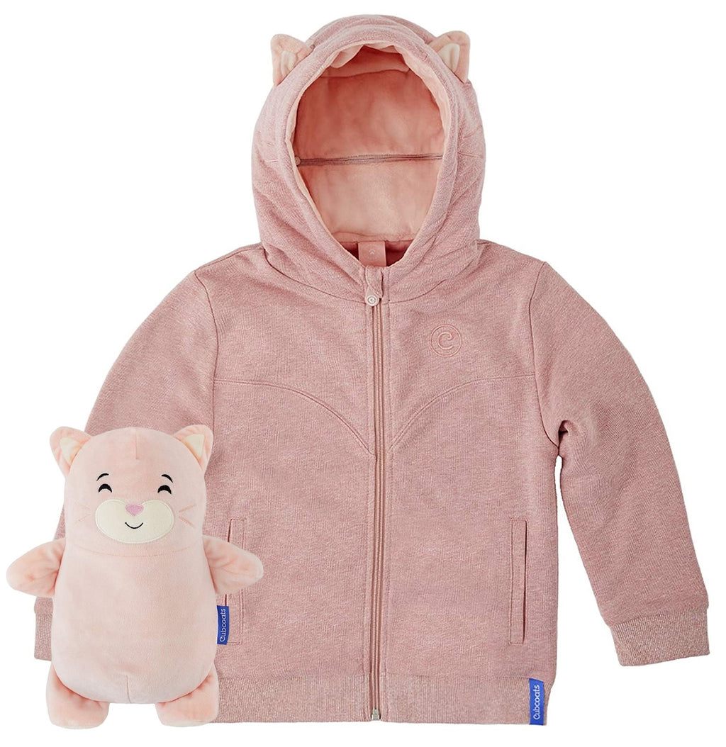Cubcoats Toddler Girls' Kali the Kitty Transforming Hoodie and Soft Plushie, Sizes 2T-3T