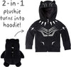 Cubcoats Toddler and Little Boys' or Girls' Black Panther Transforming Hoodie and Soft Plushie, Sizes 2T-8