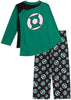 Justice League Toddler Boys' Green Lantern Long Pajamas 3-Piece Set, 2T & 4T