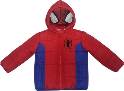 Marvel Avengers Spider-Man Toddler Boys' Puffer Jacket Red, 2T-3T