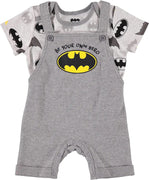 DC Comics Baby Boys' Batman Shortall Set, Sizes 12M-24M