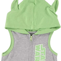 Star Wars Baby Boys' Baby Yoda Hooded Coverall with Ears, Sizes 12-24 M