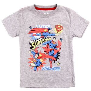 DC Comics Toddler Boys' Superman Faster, Stronger T-Shirt, Boys 2T-4T