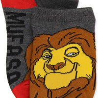 The Lion King Toddler Boys' 6 Pack Socks, Size 4-6 (Shoe Size 7-10)