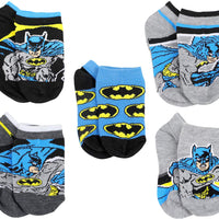 DC Comics Boys' Batman 5 Pack Socks (Toddler & Little Boys Sock Sizes 4-6 & 6-8)