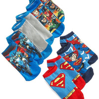 DC Comics Toddler Boys' Justice League 5 Pack Socks, Size 4-6 (Shoe Size 7-10)