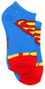 DC Comics Little Boys' Batman and Superman 3 Pair Socks, Size 6-8.5 (Shoe Size 10-4)