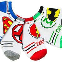 DC Comics Little Boys' Justice League Logos 5 Pack Socks, M & L