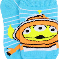 Disney Pixar Little Boys' 6 Pack Socks, Size 4-6 (Shoe Size 10-4)